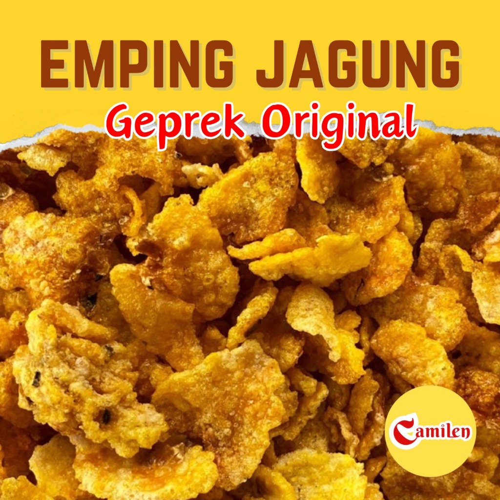 

Snack Emping Jagung Kiloan Murah Rasa Pedas Manis / Jagung Geprek Camilan Murah Emping Corn Camilen