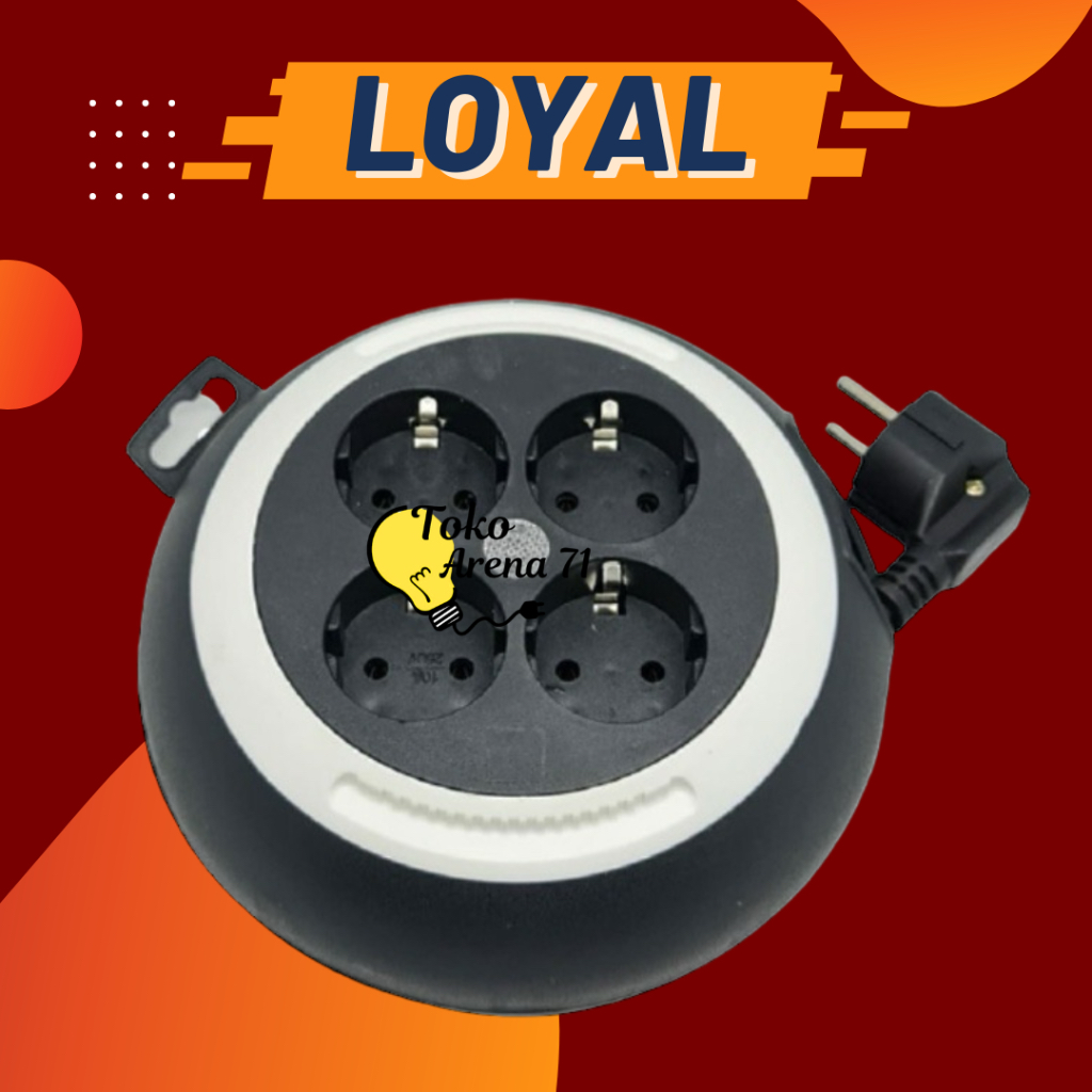 Roll Kabel / Box Kabel Colokan Loyal Welto Mini Full 6 Meter 6M LY-105 LY105 LY 105