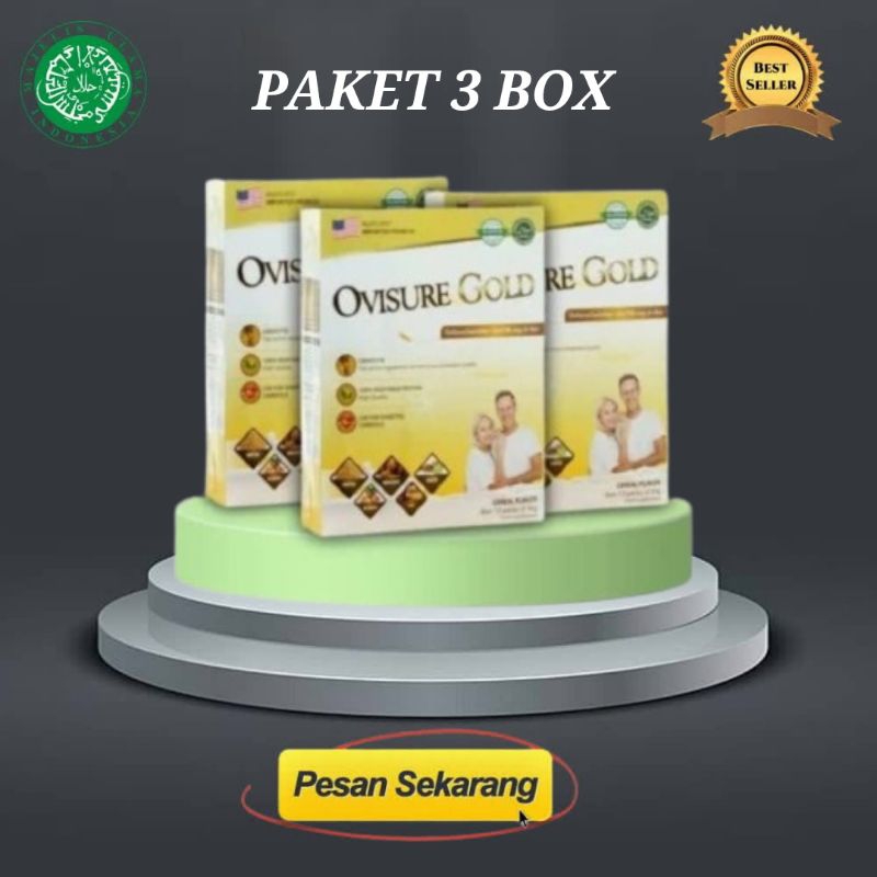 

OVISURE GOLD 3 BOX SUSU USA VITAMIN SENDI ORIGINAL