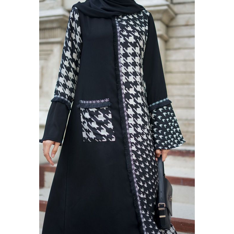 Abaya Saudi Abaya Zakiyah / Gamis Hitam / Dress Hitam / Gamis Arab / Abaya Arab