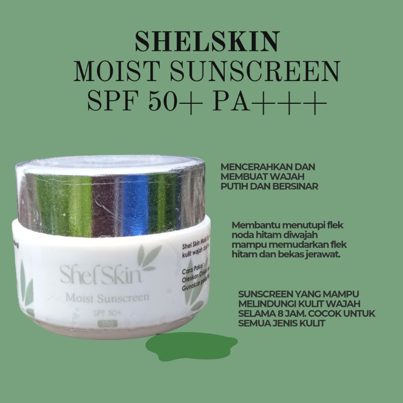 DAY CREAM SHEL SKIN SPF 50 + CREAM PENCERAH WAJAH.