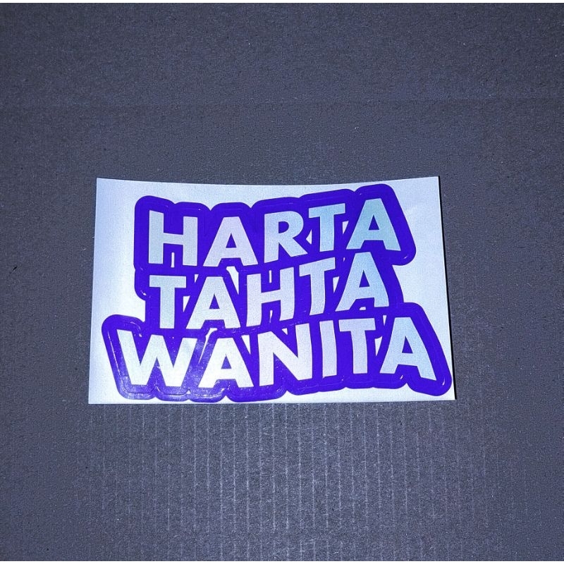 

STIKER HARTA TAHTA WANITA