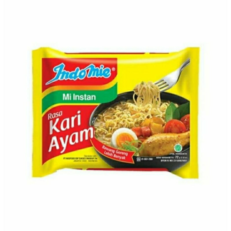 

Indomie mie instan Kari ayam