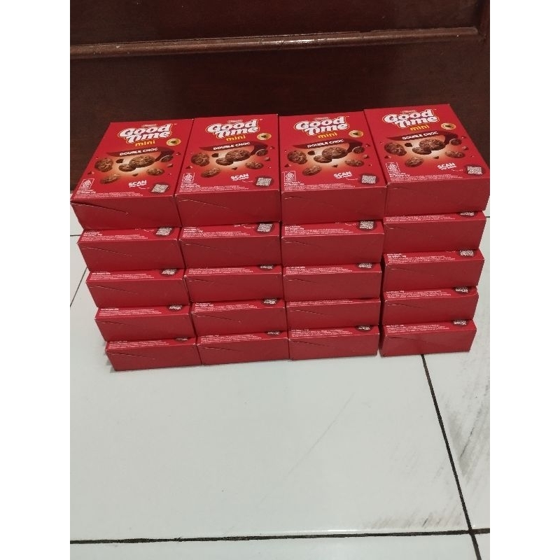 

good time mini double choco cookies box 50gr