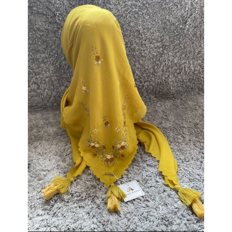 hijab sulam bordir tasel original bungatta kerudung