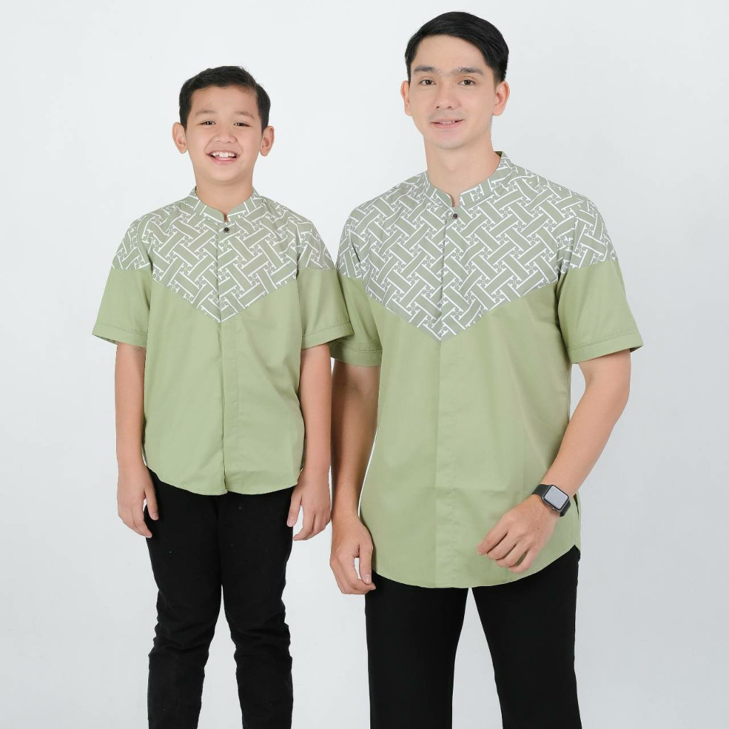 Baju koko couple Koko couple lengan pendek Baju koko Toyobo Fodu Shiddiq Baju Koko