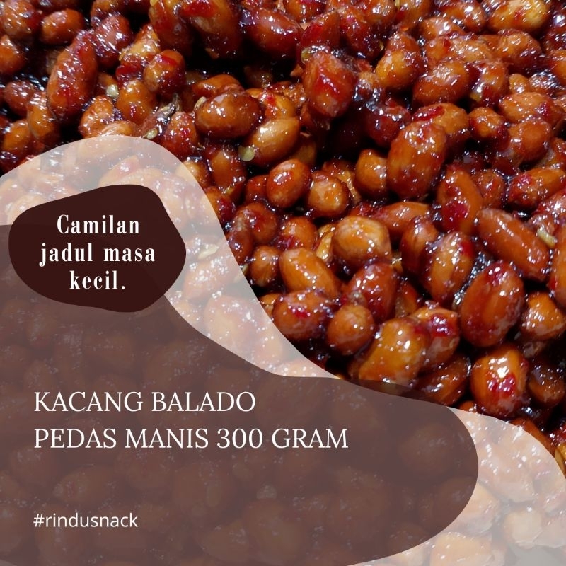 

Kacang goreng manis pedas jadul 300 gram
