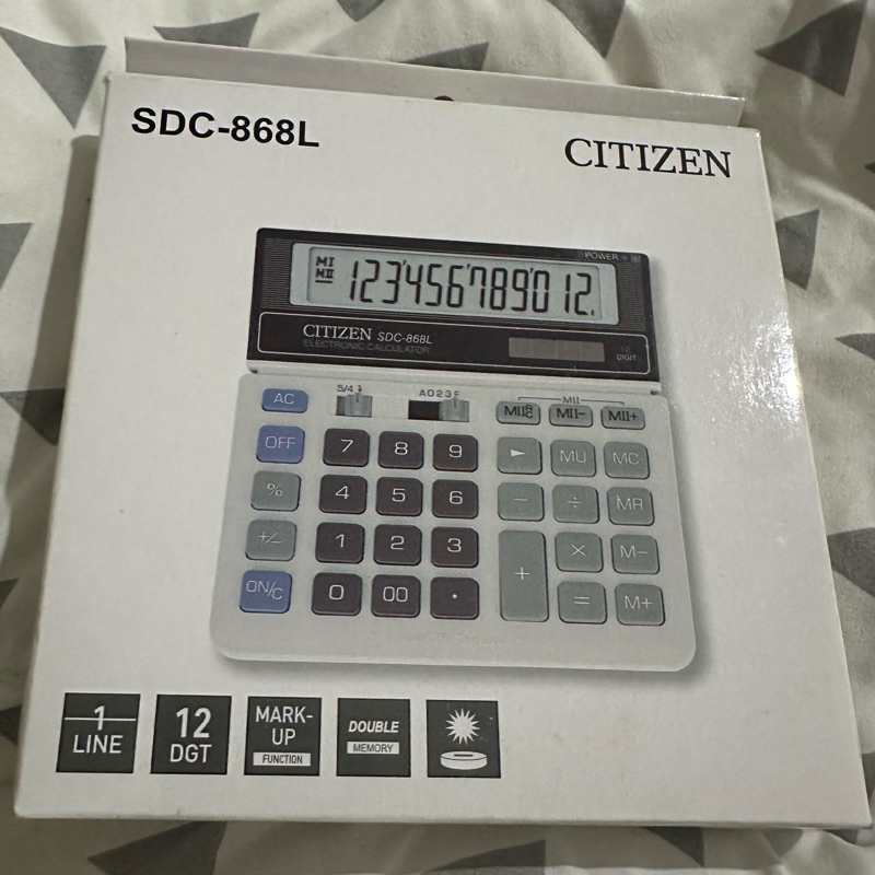 

Calculator Citizen SDC-868L ORI