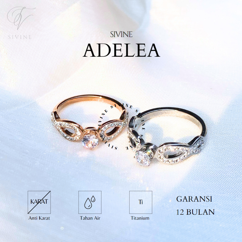 SIVINE - ADELEA  - Cincin Wanita Titanium - Wanita