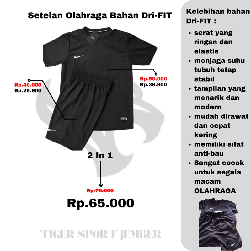 Setelan sepak bola futsal Badminton jersey polos volly lari ukuran M sampai Jumbo