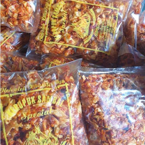 

1 Pack Isi 20 Kerupuk Sambal Sibolga Cap Bawang Per Pak Keripik Singkong Ole-ole Khas Medan