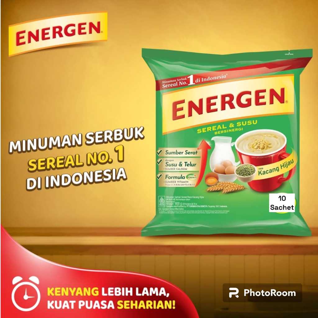 

Energen Sereal & Susu Isi 10 Bks @ 34 g