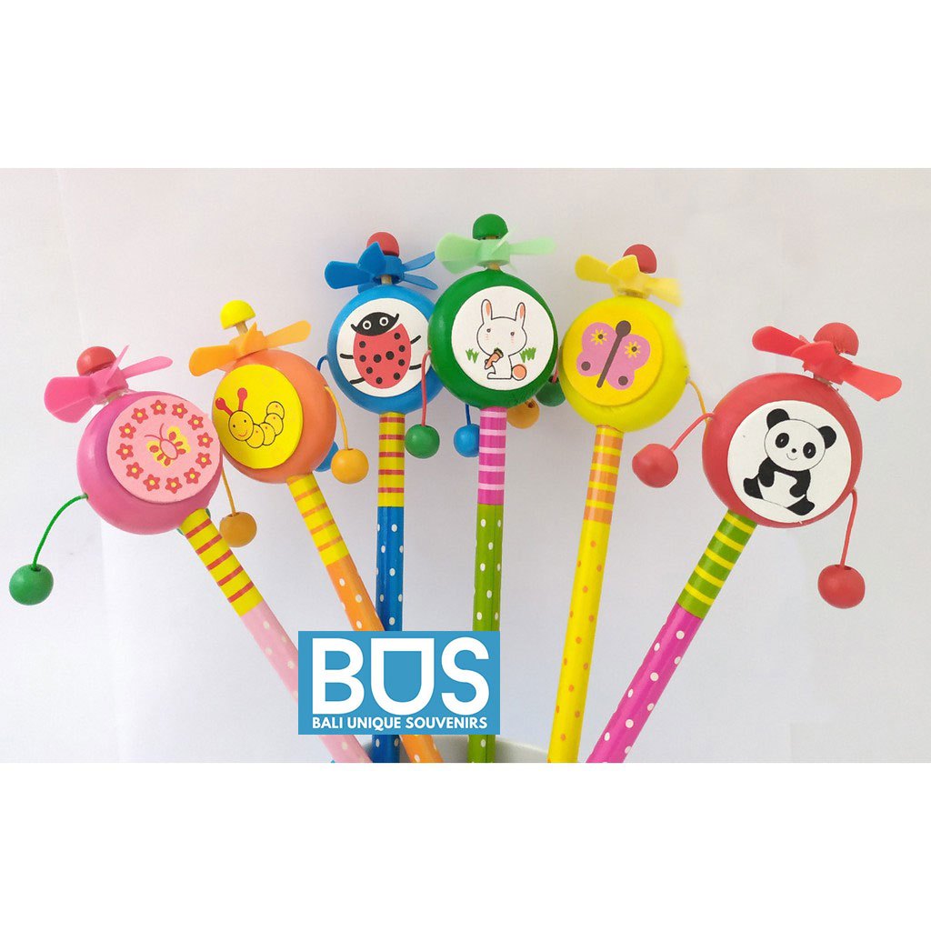 

Souvenir Ulang Tahun Anak Pensil Bentuk Alat Musik Drum Motif Binatang Lucu Isi Bingkisan Goodie Bag