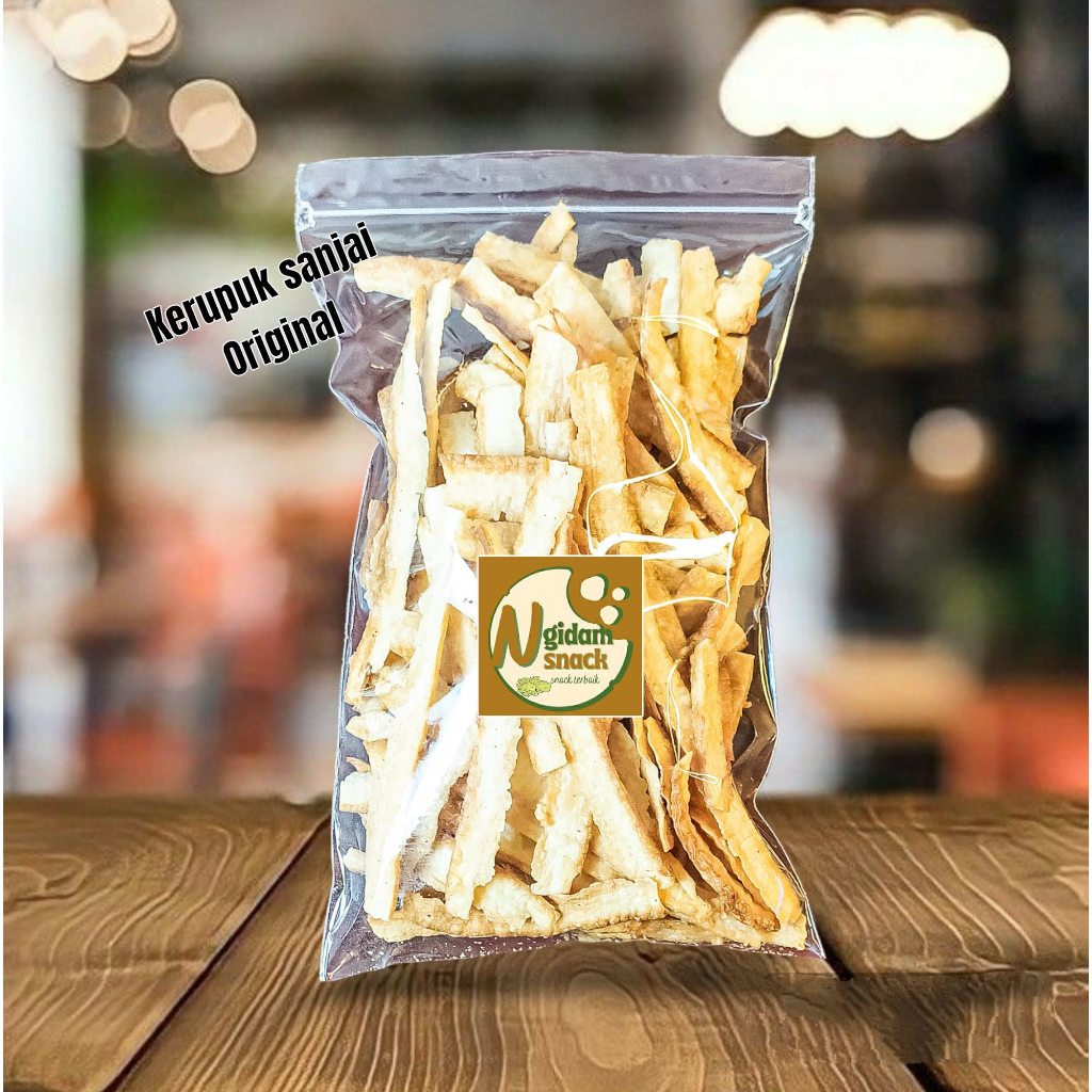 

SNACK KERUPUK KERIPIK SANJAI SINGKONG ORIGINAL DAN PEDAS 200g TERLARIS