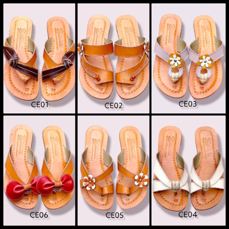 Sandal kulit taslir anak perempuan