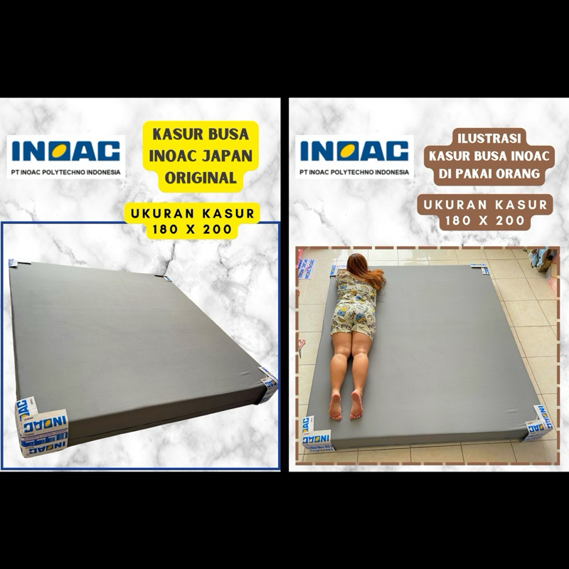 Kasur Busa INOAC 180x200x20 Original EON LIGHT GREEN Tebal 20cm GARANSI 20 Tahun D 23 Ukuran 200, 18