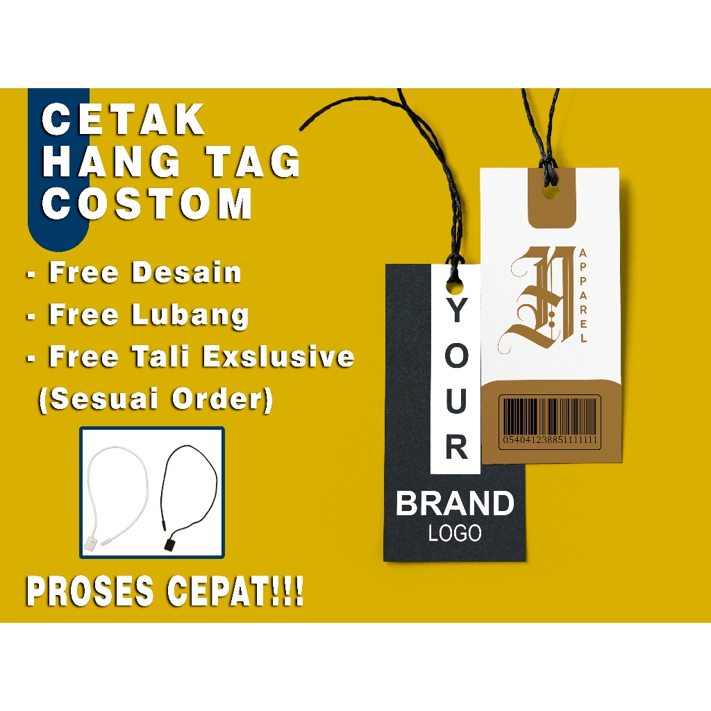 

Hang Tag Baju (FREE TEMPLATE DESIGN) - Label Baju - Cetak Hangtag Baju - Label Merek - Hang Tag custom Label Hang Tag custom