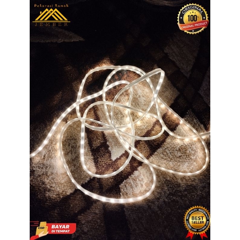 Lampu led setrip waterproof + adaptor panjang 5 meter termurah