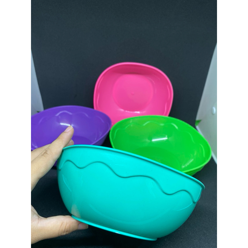 @ 1 Lusin Mangkok Plastik 10in/ Mangkok Plastik Warna / Mangkok Plastik Cantiks