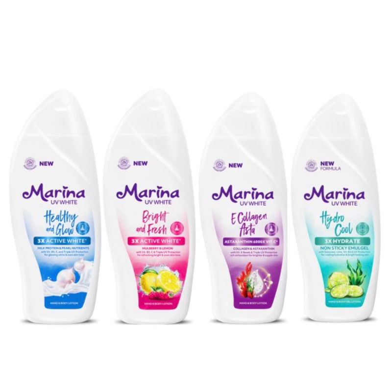 Marina UV White Hand Body Lotion Ukuran Besar 460 ml Hand Body Pencerah (1pcs)