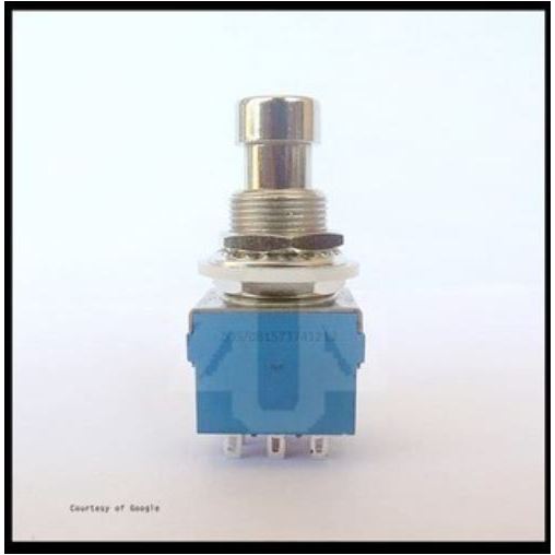 Switch Pedal Effects Foot Push 3PDT Blue