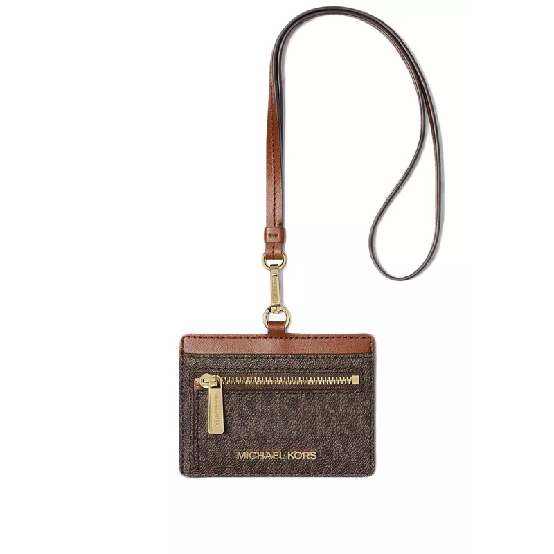 

new lanyard michael kors brown signature original authentic