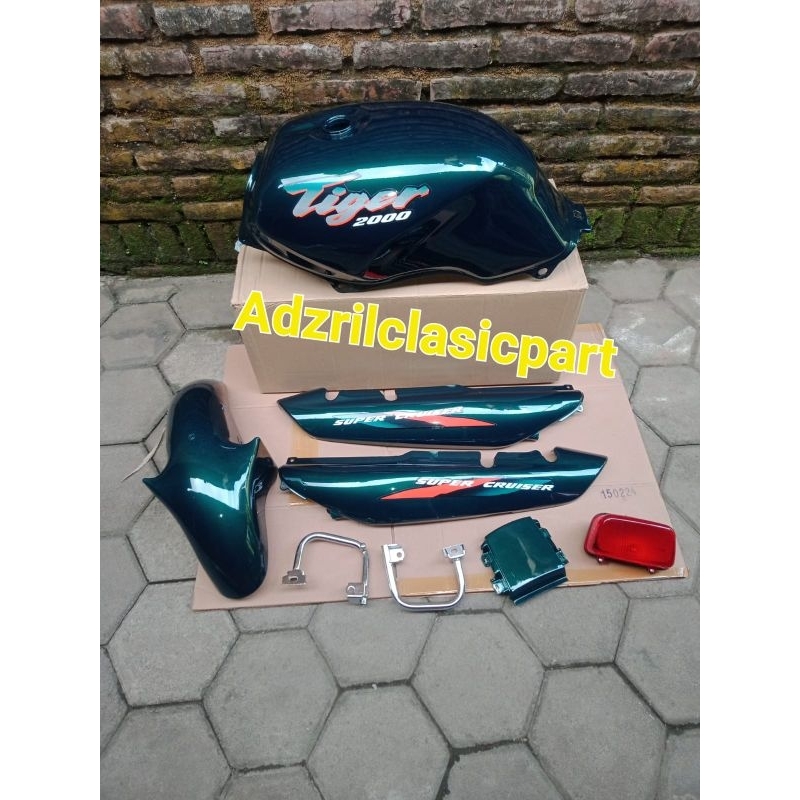 TANGKI SET BODI TIGER LAWAS TILAS HIJAU BOTOL