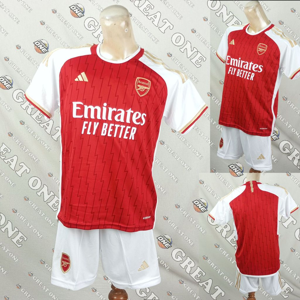 Setelan Baju Kaos Sepak Bola Ori Anak Kids Merah Putih Ori