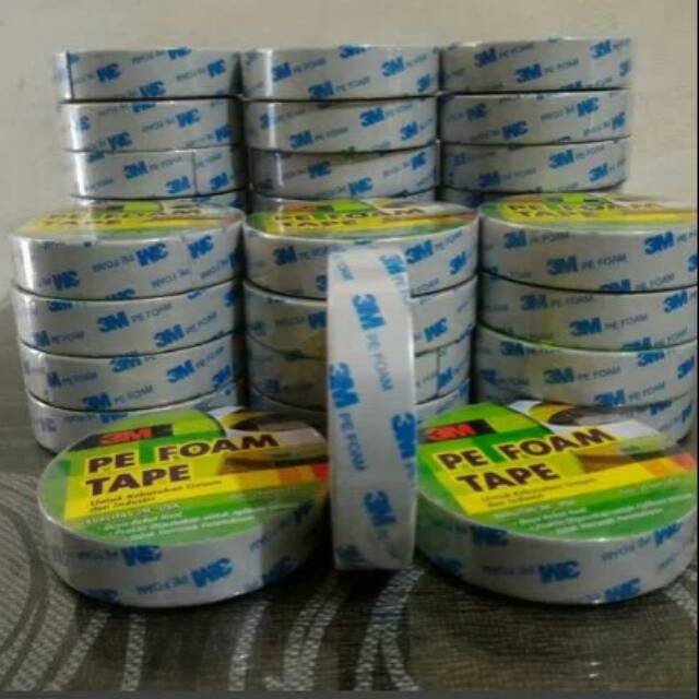 

Double tape merk 3m (24mm x 4 m original ) Hijau