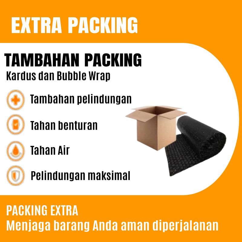 

EXTRA PACKING DUS BUBBLE ekstra paking tambahan dus kardus bubble wrap plastik bubel