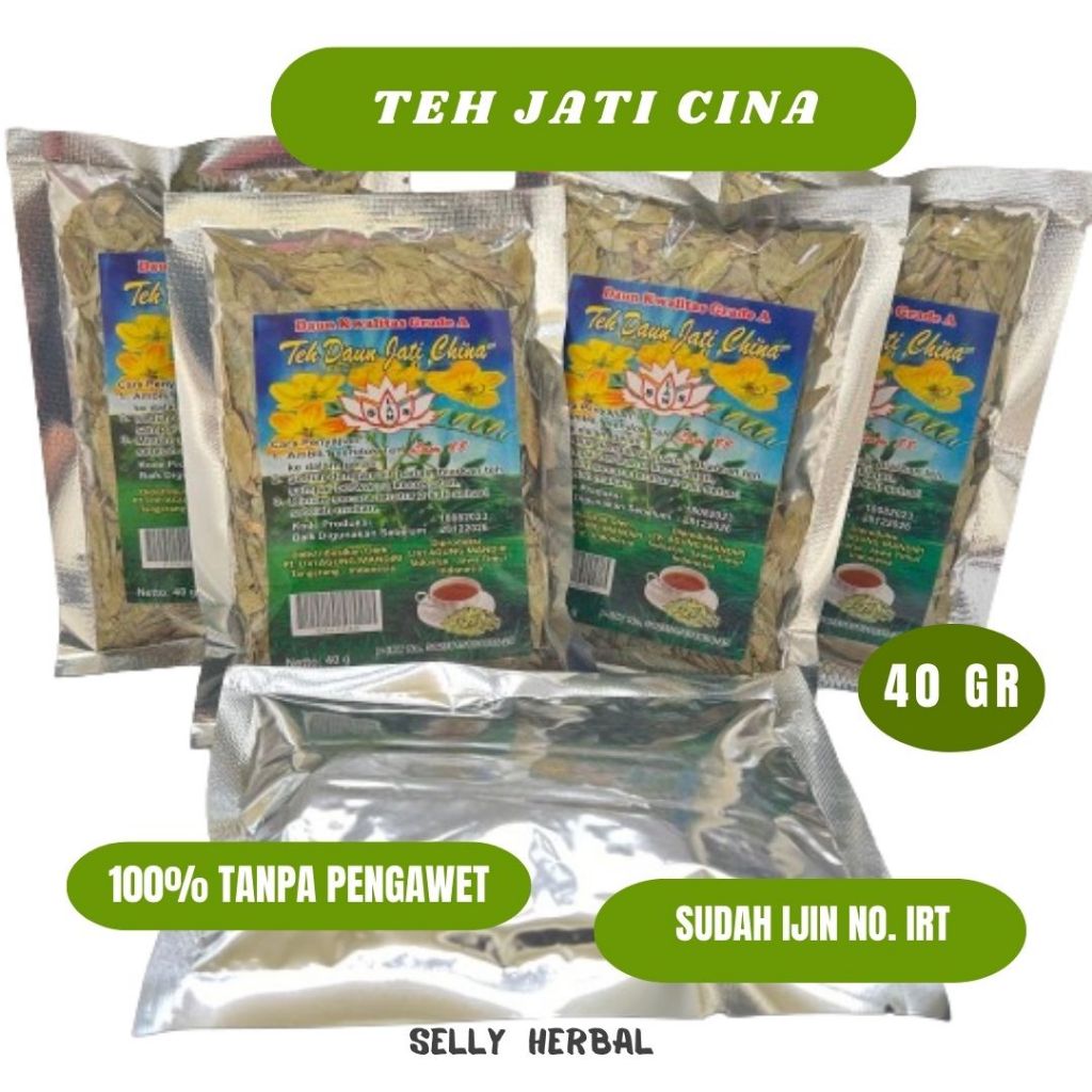 

DAUN JATI CINA 100% ALAMI