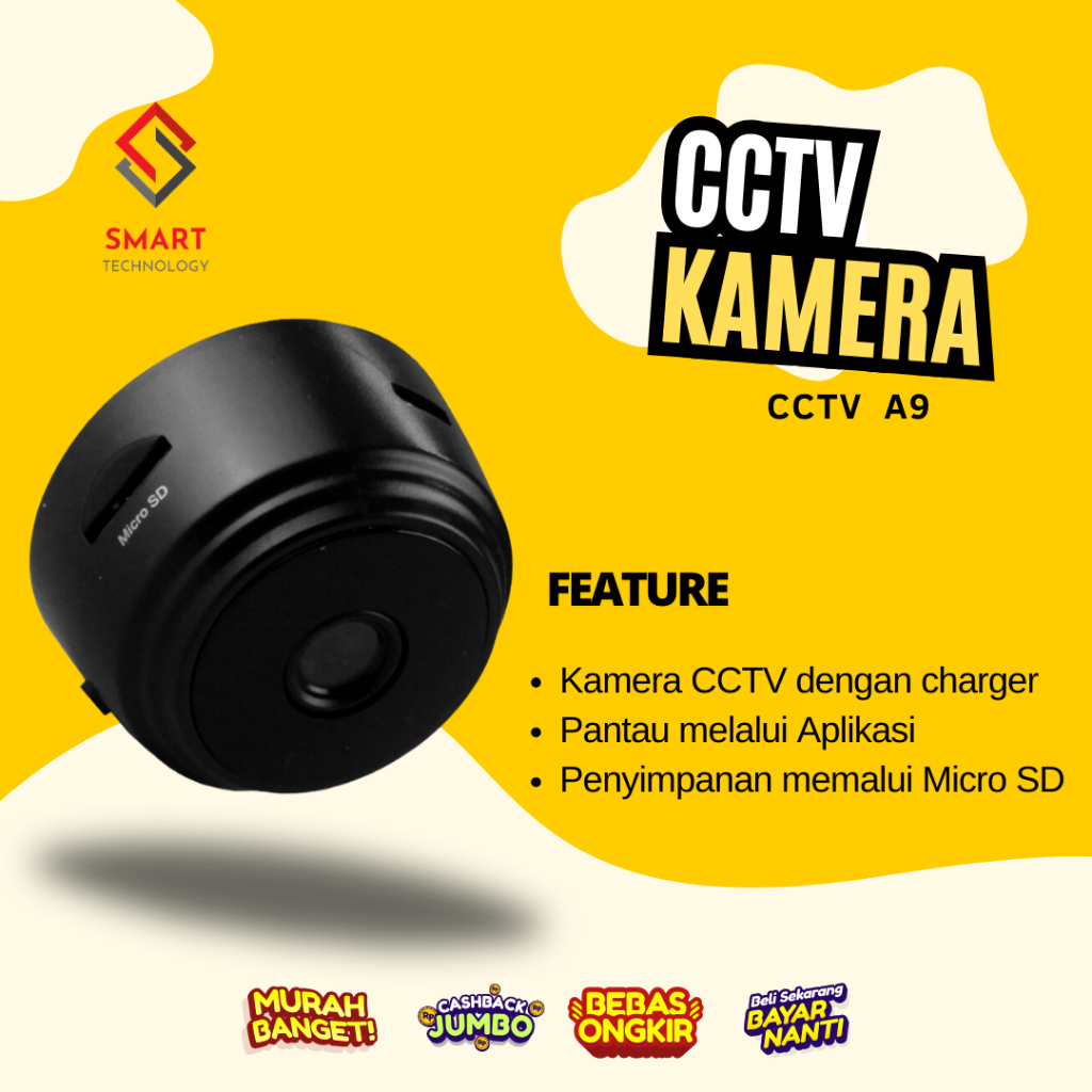 Smart A9 WIFI Battery Mini Camera [HDWIFICAM]