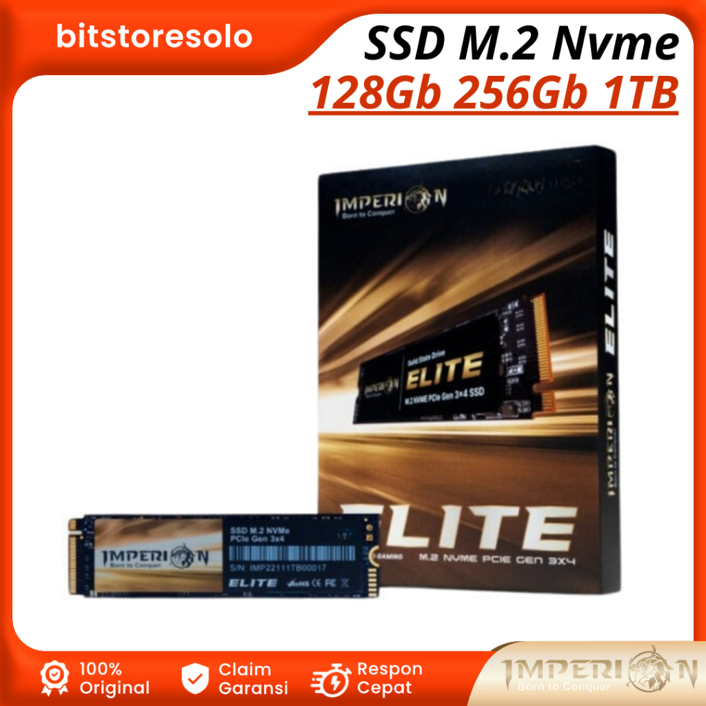 SSD Nvme Imperion Elite 128Gb 256Gb 1TB PCI-e Gen 3 M.2 Nvme