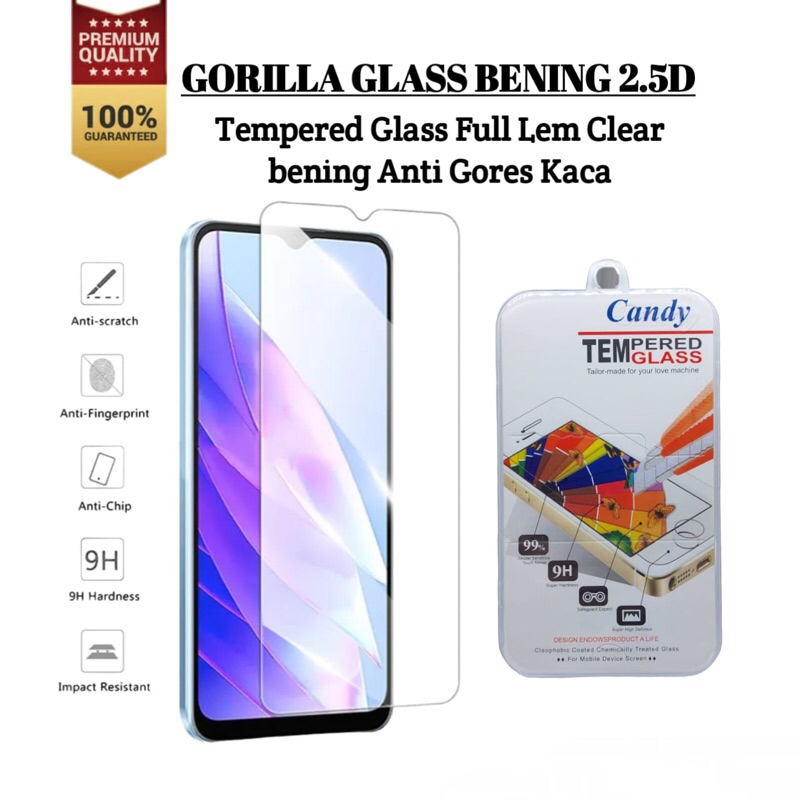 Premium Gorilla Tempered Glass Candy Clear Transparan Bening For Samsung A10 A0s A11 A20 A20s A21s A