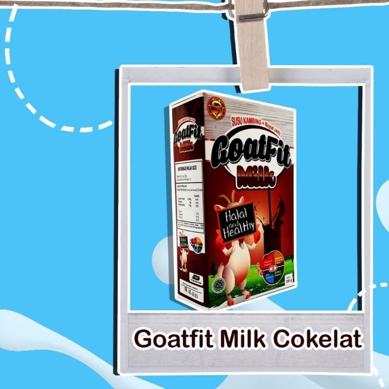 

GOATFIT MILK COKLAT 200gr | SUSU KAMBING ETAWA PLUS ROYAL JELLY