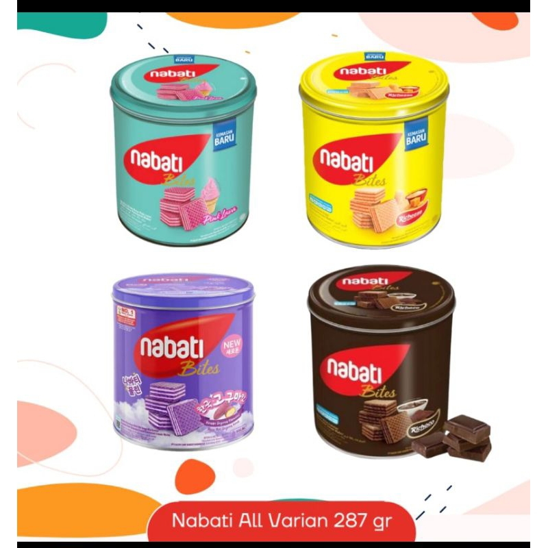 

Nabati Wafer kaleng 287grm