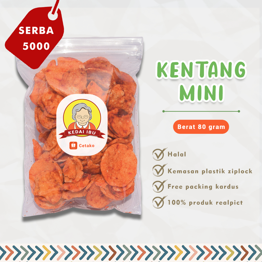 

Cemilan Murah Serba 5000 Jajanan Kentang Mini 80gram
