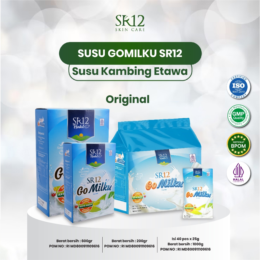 

Susu Etawa Gomilku SR12 Herbal - Go Milku Susu Bubuk Kambing Premium - Goat Milk Tidak Bau Prengus