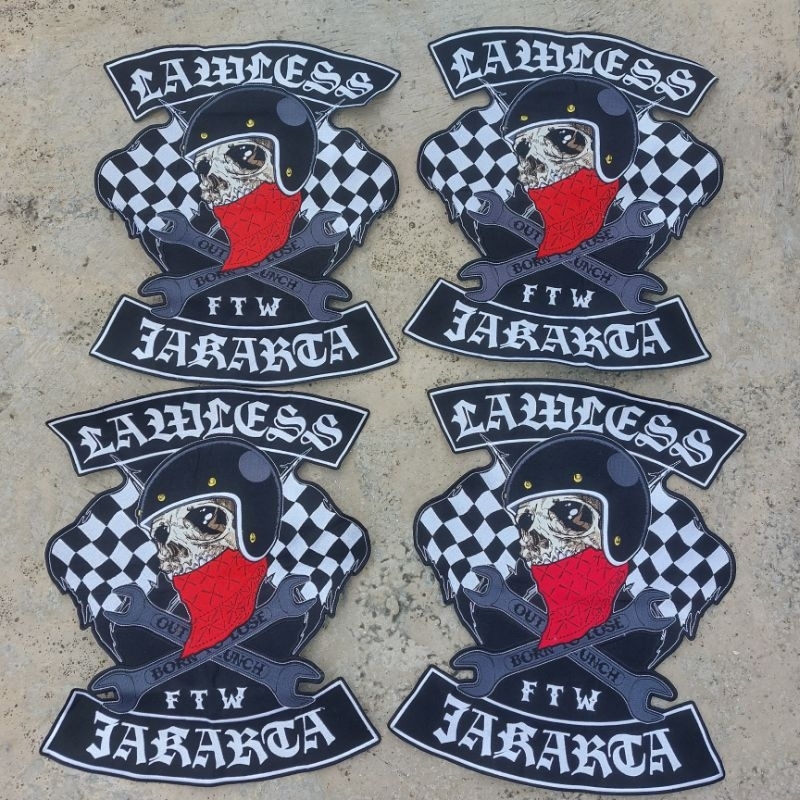 LAWLESS JAKARTA - BACKPATCH - ORIGINAL OFFICIAL
