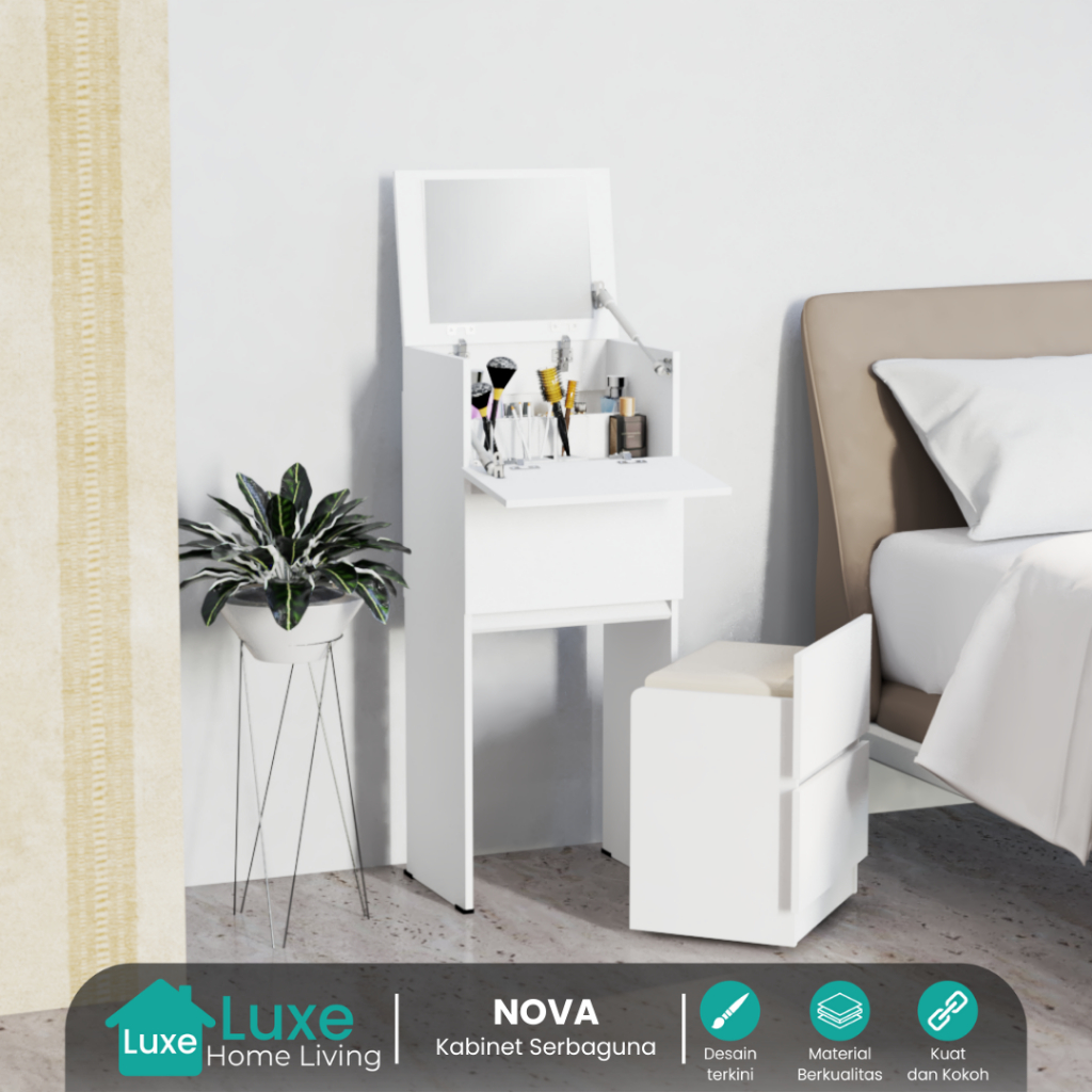 meja rias minimalis meja rias lipat minimalis aesthethic