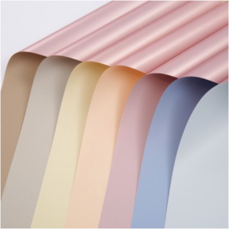 

[20 LEMBAR] Flower Wrapping Paper Bicolor Rosegold / Cellophane Kertas Buket / Pembungkus Bunga