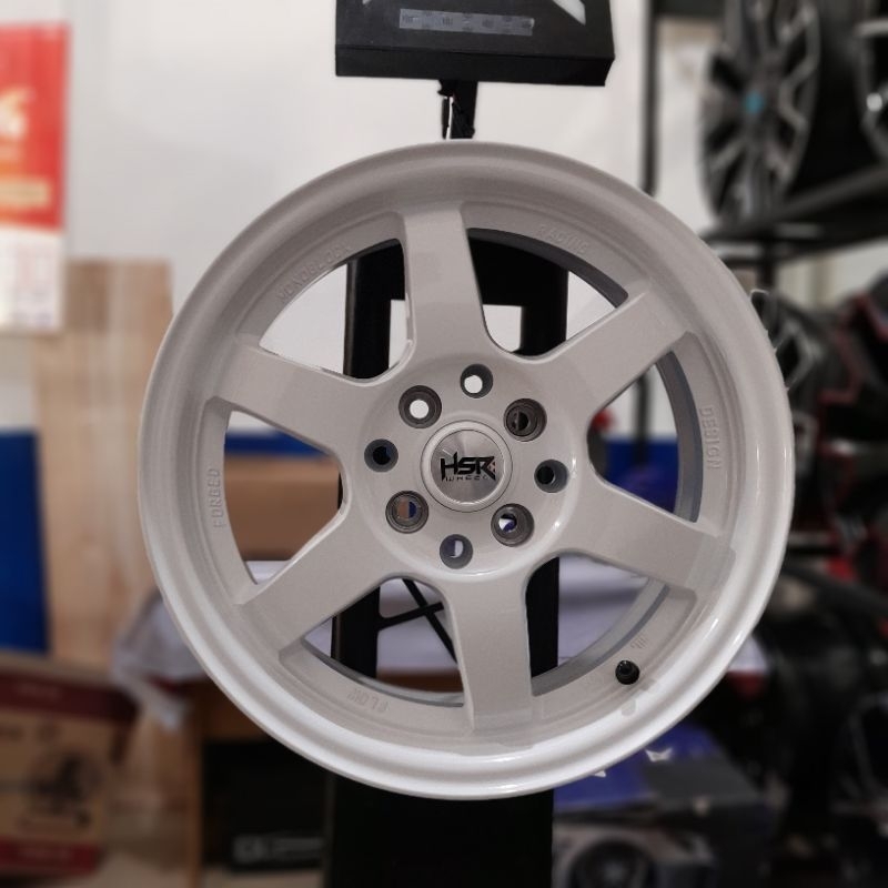 Pelak Racing TE37 HSR Ring 15 Mobil Brio Sigra Vios Freed Dll