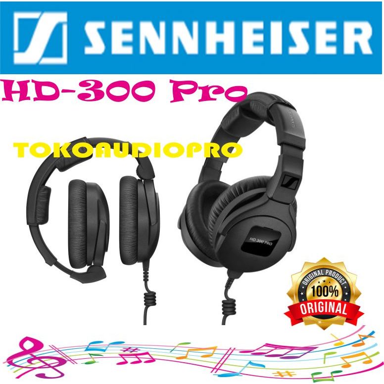 Sennheiser HD300Pro Closed Back Monitor Headphone HD-300Pro
