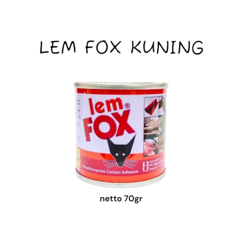 

LEM FOX KUNING 70 gr