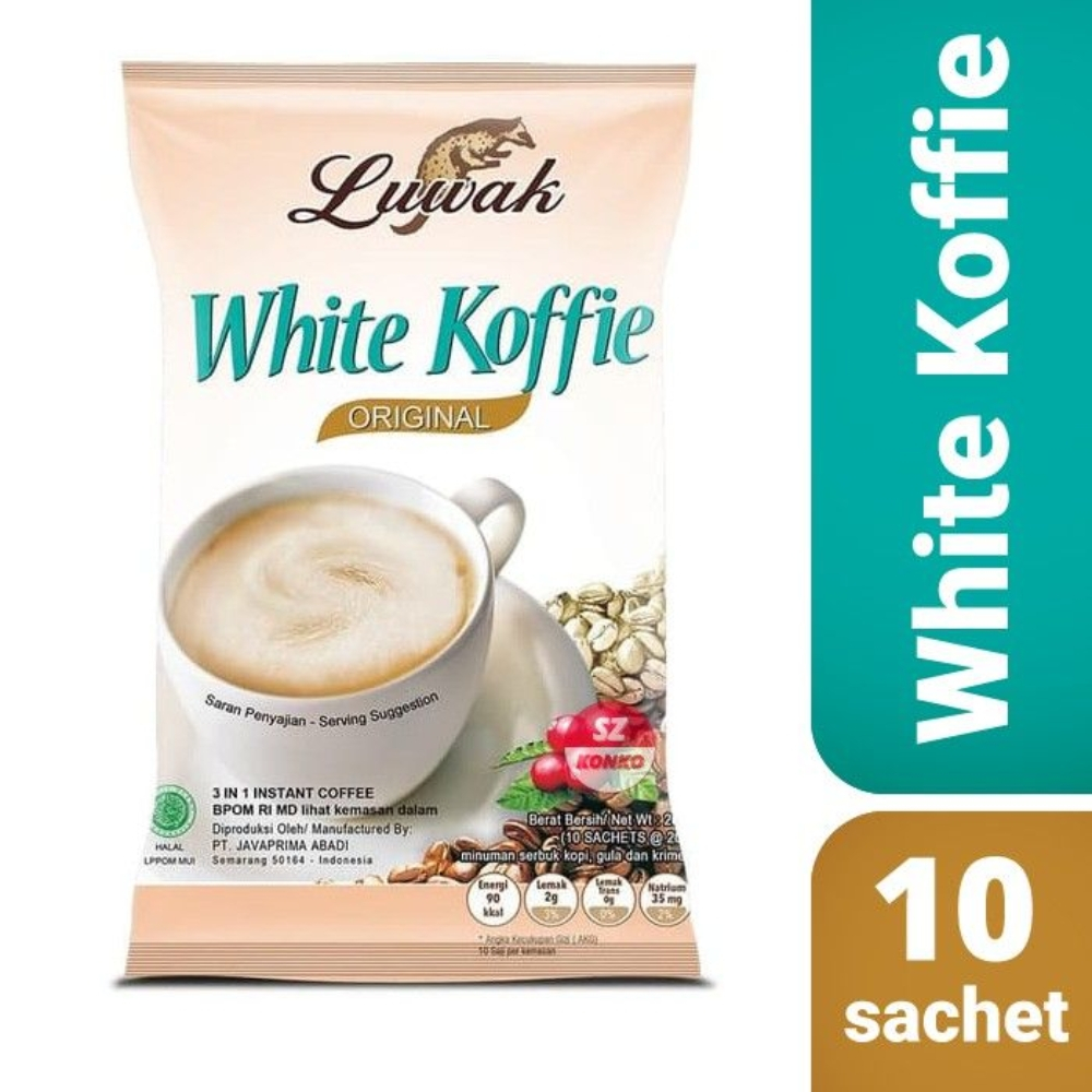 

Jual Kopi Luwak White Koffie 1 Renceng isi 10 Bungkus Kemasan Sachet Terbaru | Shopee Indonesia