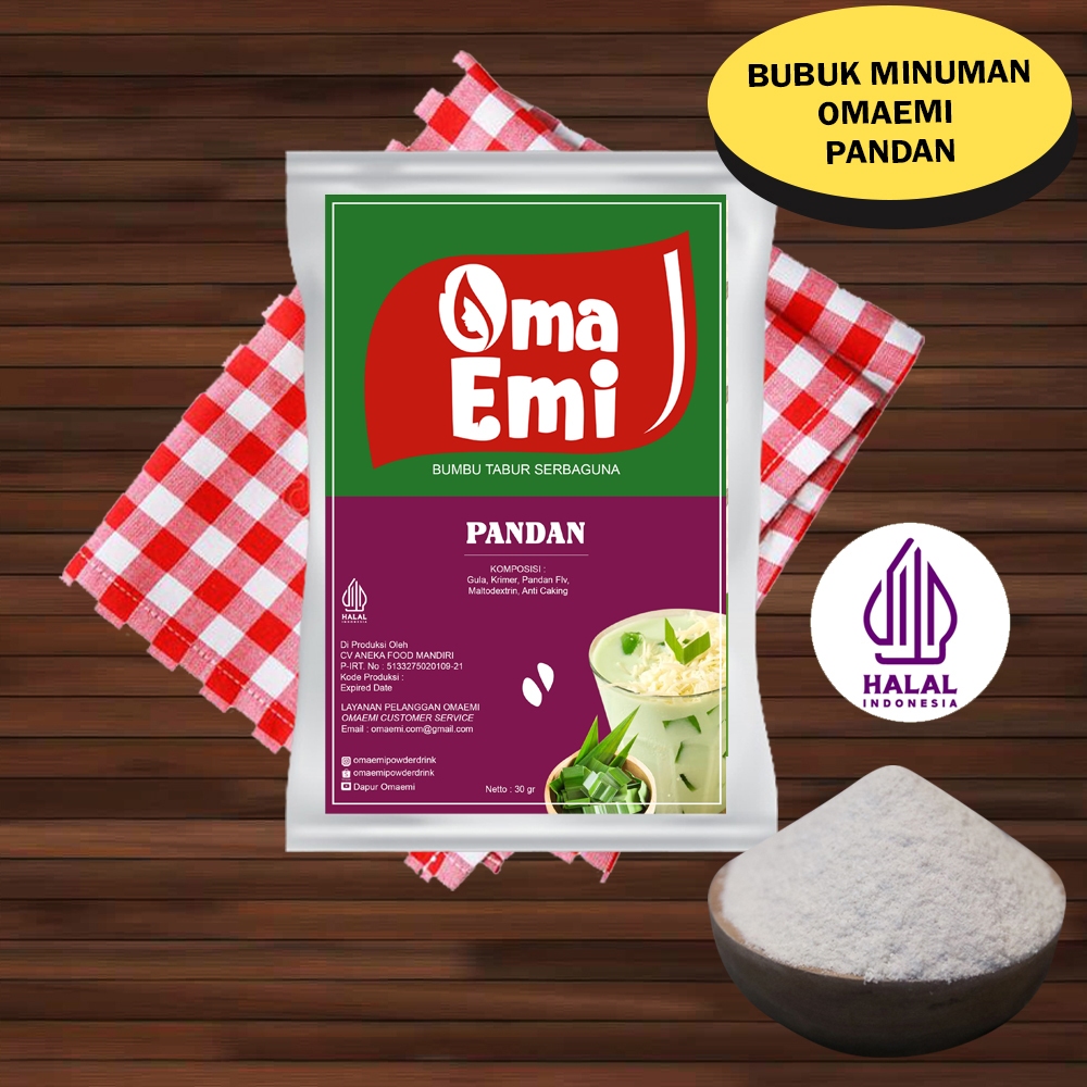 

POWDER DRINK PANDAN 30 GR FOOD GRADE