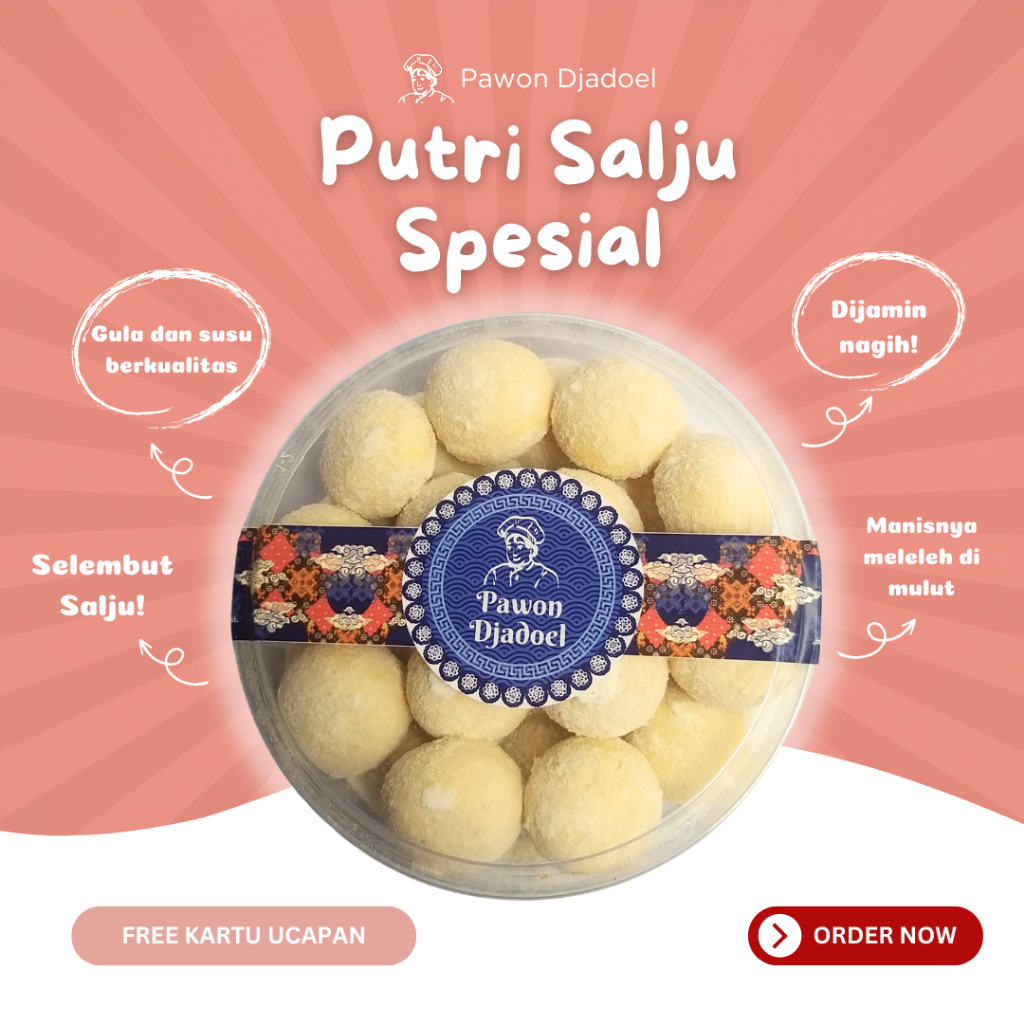 

Kue Kering Putri Salju Spesial 250 gram / Kue Lebaran Enak