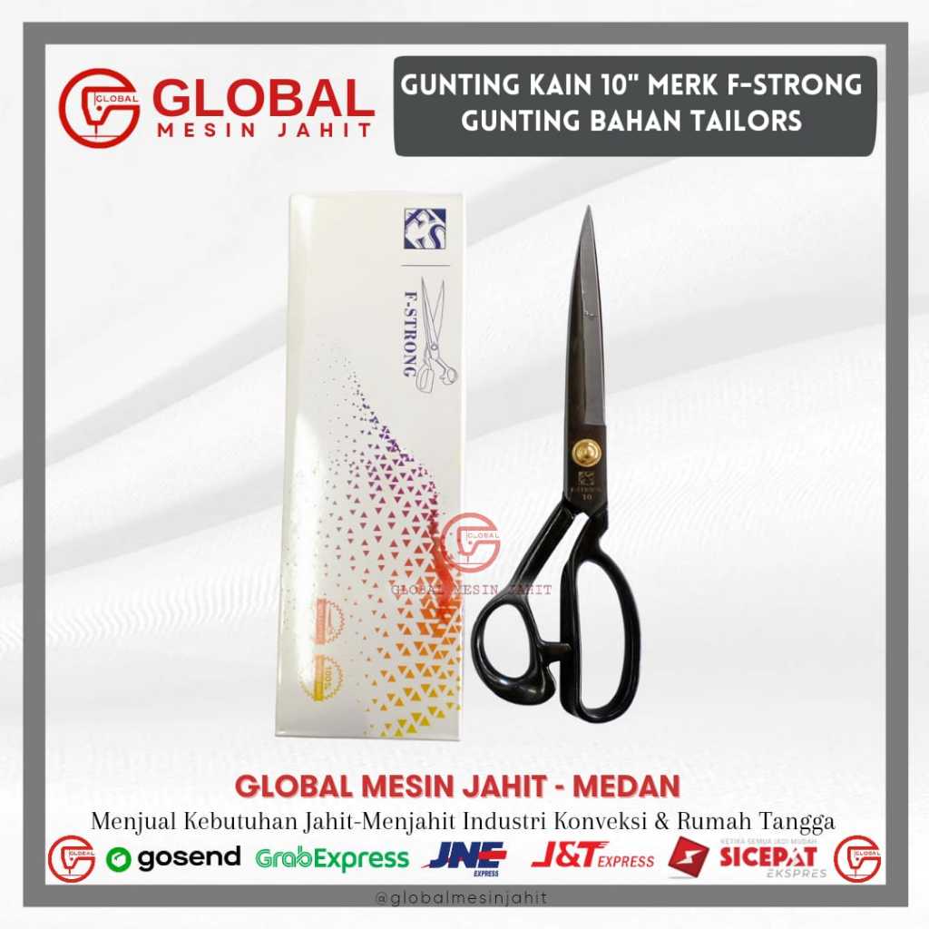 

Gunting Kain Merk F-STRONG 10 Inchi Gunting Bahan Tailor Shears