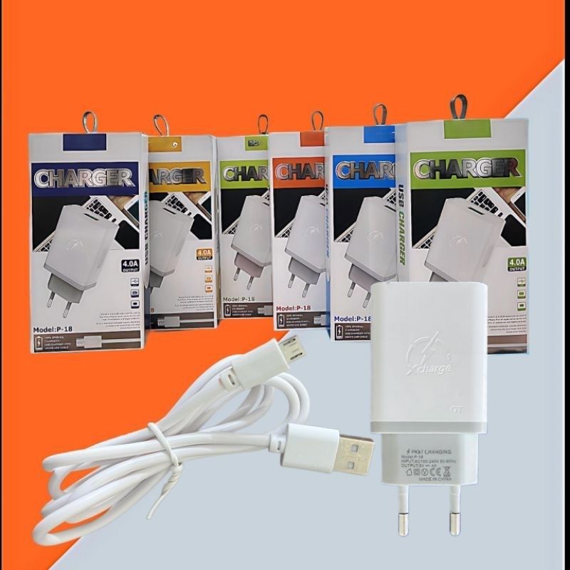 TC CHARGER P-18 BRANDED 4.0 MICRO & TIPE-C