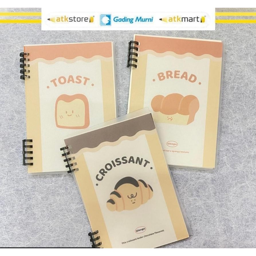 

WENGU BUKU SPIRAL A5 HC-023 BREAD - BUKU CATATAN - NOTEBOOK